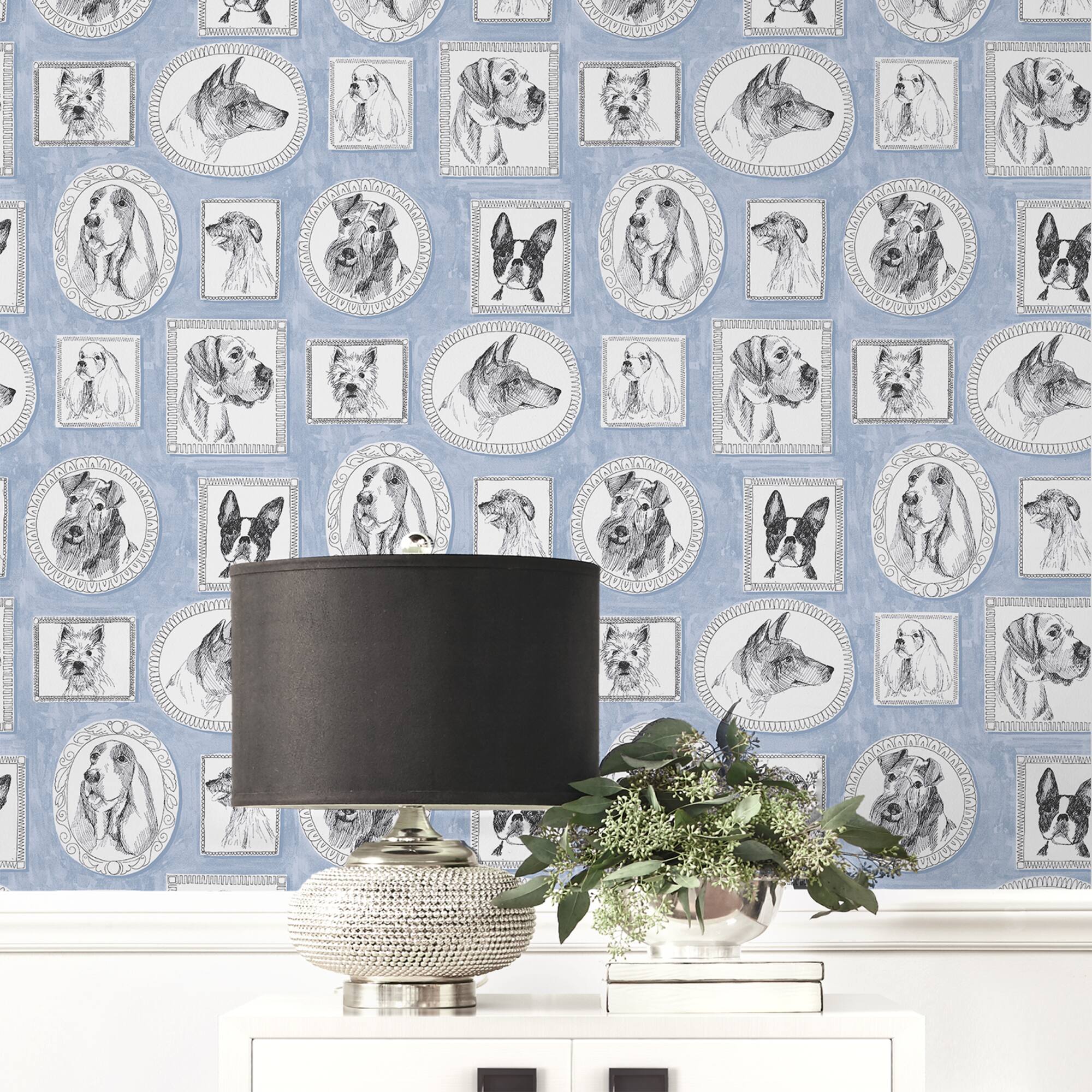 Surface Style Pup Portraits Peel & Stick Wallpaper